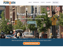 Tablet Screenshot of plymouthwisconsin.com